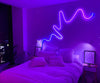 Solura™ Purple Neon Strip Light – Mood Lighting for Bedroom - With Adapter